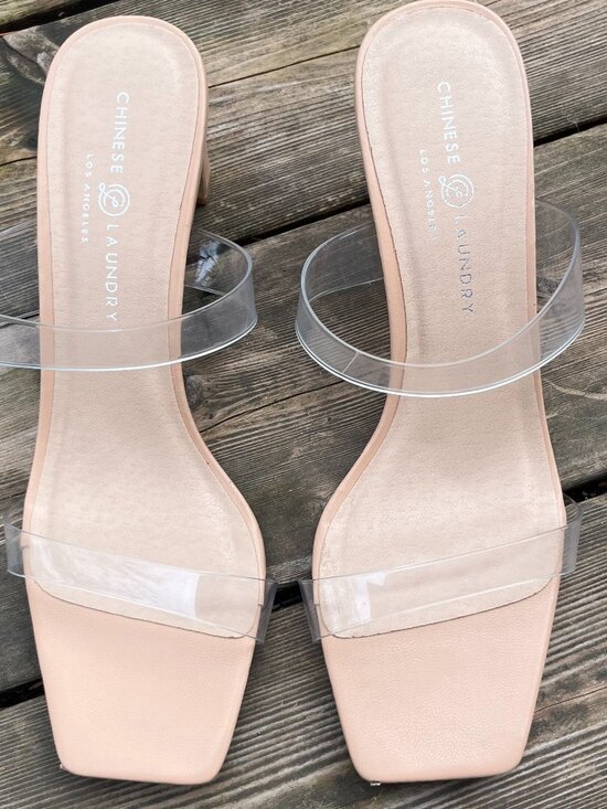 Chinese Laundry Yanti Clear Strap Heels - Picture 2 of 4